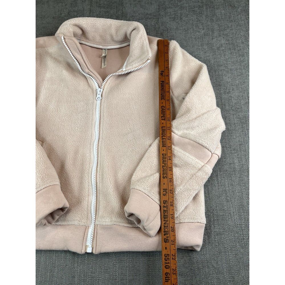 Free People FP Movement Jacket Womens (M) Pink Timeless Fleece Zip Deep Pile - Picture 5 of 8